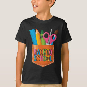 T-shirt Prof de dessin mignon de retour à l'école dans la