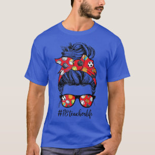 T-shirt Prof de gym rétro Life Cheveux en chignon désordon