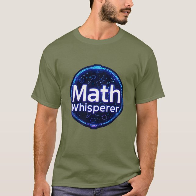 T-shirt Prof de maths chuchoteur de maths (Devant)
