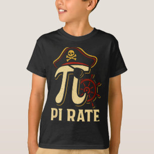 T-shirt Prof de maths drôle de pirate de la journée Pi 3.1