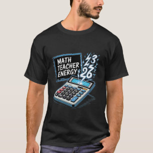 T-shirt Prof de maths Énergie Amusant Classe Arithmétique 