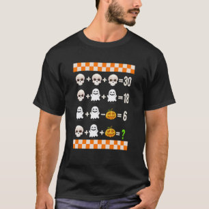 T-shirt Prof de maths Halloween Quiz sur l'ordre des opéra