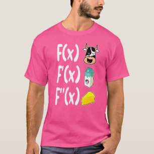 T-shirt Prof de maths Lait de vache Fromage Mathématiques 