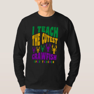 T-shirt Prof de Spécialisé Mardi Gras J'enseigne les Crawf