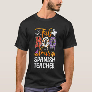 T-shirt Prof espagnol Fab Boo Lous Boo Fantôme Citrouille