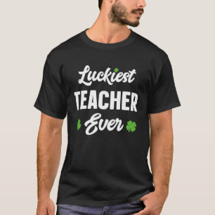 T-shirt Prof le plus chanceux jamais  école chanceuse St P