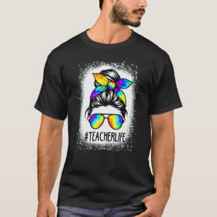 T-shirt Prof Life Tache Brune Cheveux Tie Dye Maman