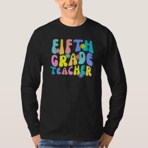 T-shirt Prof Vintage 5e Professeur de Cinquième Année Reto