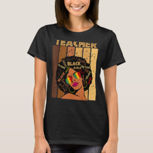 T-shirt Professeur Afro Africaine Américaine Femmes Histoi