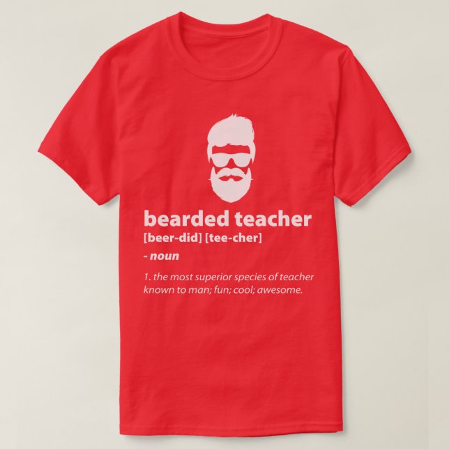 T-shirt Professeur barbu (Design devant)
