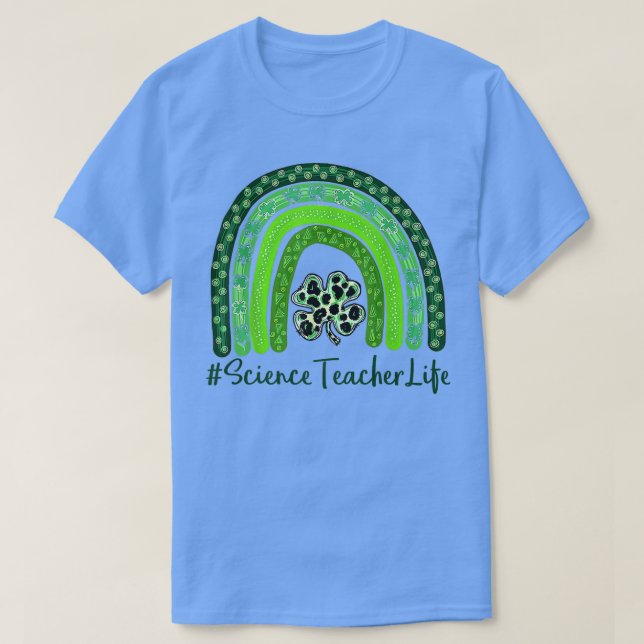 T-shirt Professeur chanceux Professeur de sciences de la S (Design devant)