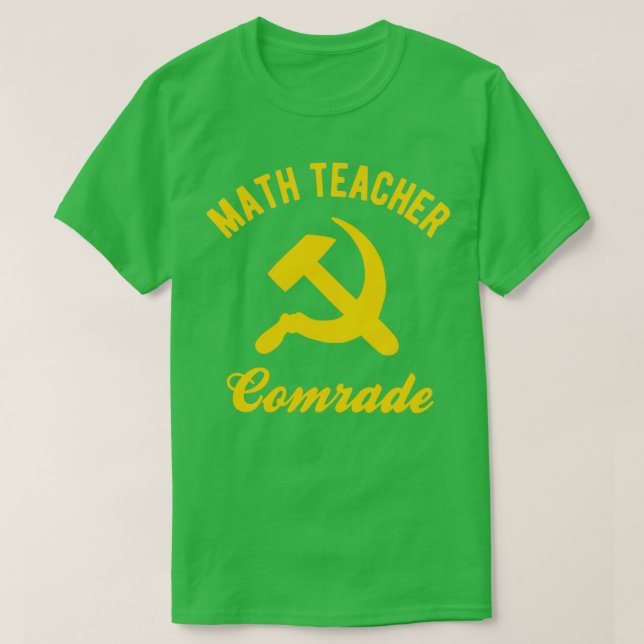 T-shirt Professeur communiste de maths Enseignant de maths (Design devant)