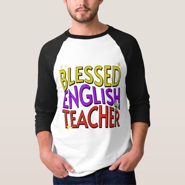 T-shirt Professeur d'anglais béni (Devant)