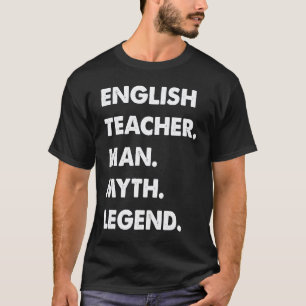 T-shirt Professeur d'anglais homme mythe légende