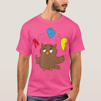T-shirt Professeur d'anglais jonglant Design Chouette Ense