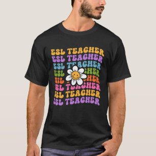 T-shirt Professeur d'anglais langue seconde Retour à l'éco