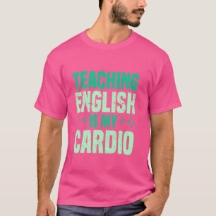 T-shirt Professeur d'anglais Police de la grammaire