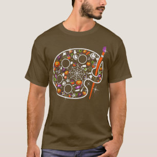 T-shirt Professeur d'art Citrouille Art Éffrayant Professe