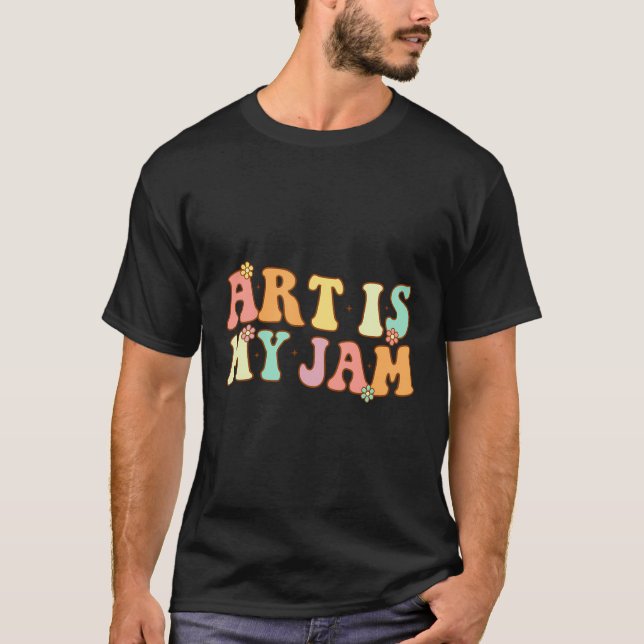 T-shirt Professeur d'art - L'art est ma confiture (Devant)