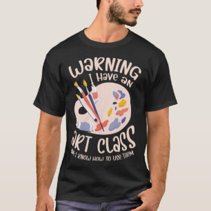 T-shirt Professeur d'art Vêtements Artiste Enseignement po