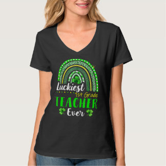 T-shirt Professeur de 1ère année Luckiest toujours St Patr