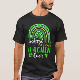 T-shirt Professeur de 1ère année Luckiest toujours St Patr