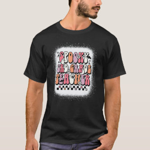 T-shirt Professeur de 3e année Halloween rétro groovy épou
