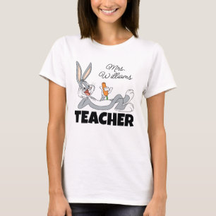 T-shirt Professeur de carottes à manger sur le sol de BUGS