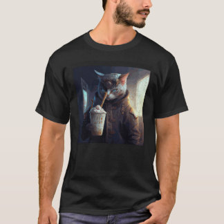 T-shirt Professeur de chat glace