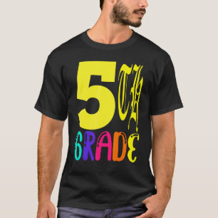 T-shirt Professeur de cinquième année, premier jour d'écol
