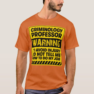 T-shirt Professeur de criminologie2