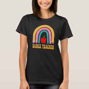 T-shirt Professeur de danse Crayon arc-en-ciel Retour à l'