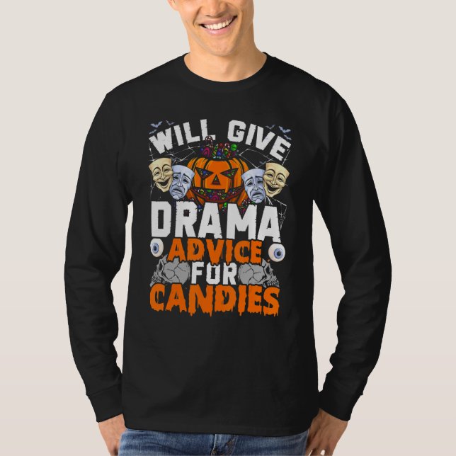 T-shirt Professeur De Drama Donnera Des Conseils De Drame  (Devant)