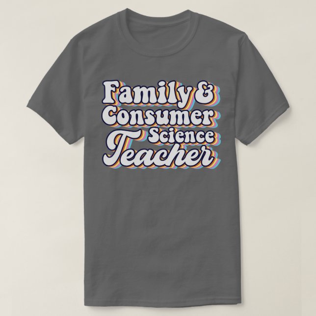 T-shirt Professeur de Facteurs en sciences de la famille e (Design devant)