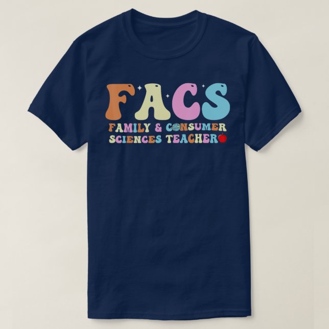 T-shirt Professeur de Facteurs en sciences de la famille e (Design devant)