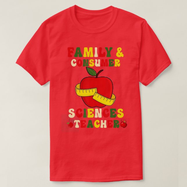 T-shirt Professeur de Facteurs en sciences de la famille e (Design devant)