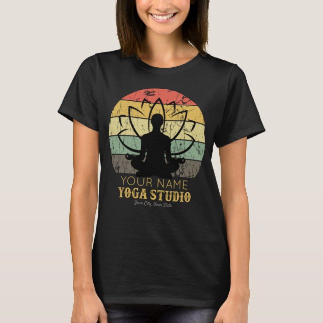 T-shirt Professeur de Fitness Yoga Studio Personnalisé Gur (Devant)