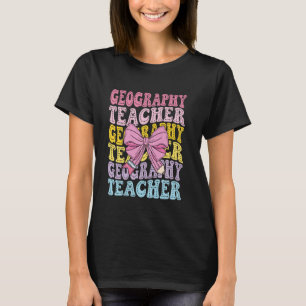T-shirt Professeur de géographie Scientifique Géographe Re