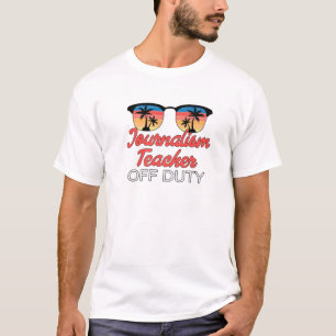 T-shirt Professeur de journalisme hors service Vintage Ret