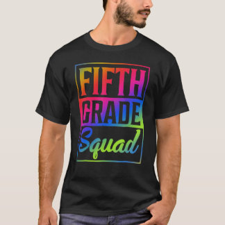 T-shirt Professeur de la 5e année Tie Dye Squad Premier jo