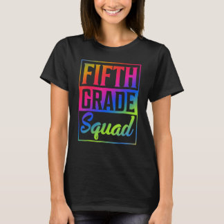 T-shirt Professeur de la 5e année Tie Dye Squad Premier jo