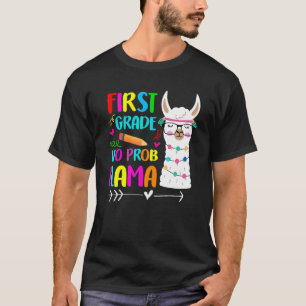 T-shirt Professeur de lama sans problème de 1re année Reto