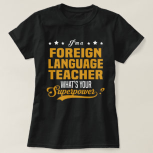 T-shirt Professeur de langue étrangère