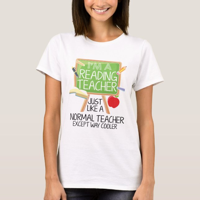 T-shirt Professeur de lecture (Devant)
