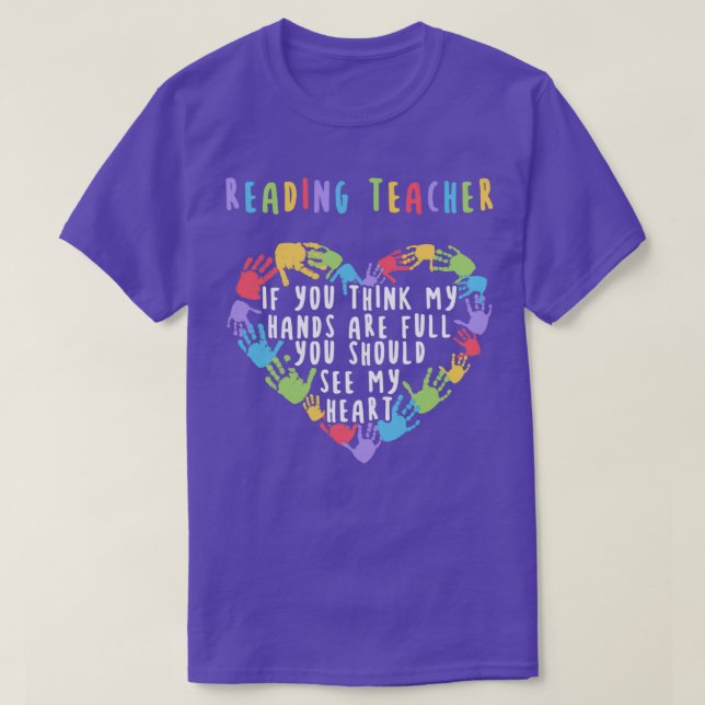 T-shirt Professeur de lecture 3 (Design devant)