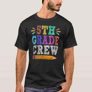 T-shirt Professeur de l'équipage de 5e année Élève Premier