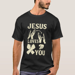 T-shirt Professeur de LSF Langue des Signes Américaine Chr