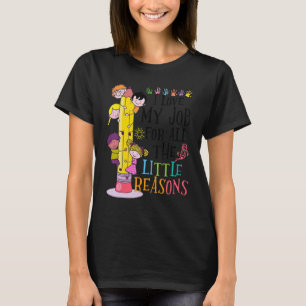 T-shirt Professeur de maternelle j'adore mon travail pour