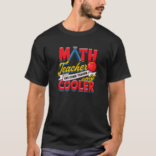 T-shirt Professeur de mathématiques comme d'autres enseign