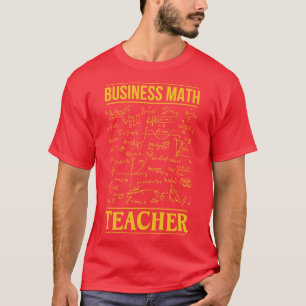 T-shirt Professeur de mathématiques d'affaires